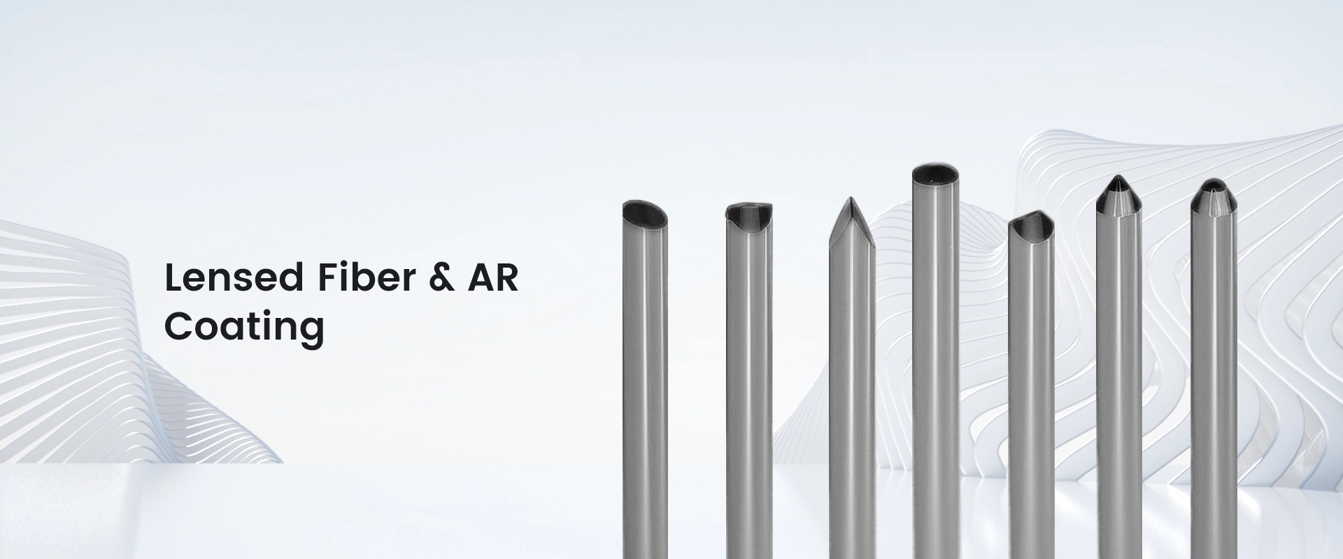 Fibra con lente e rivestimento AR