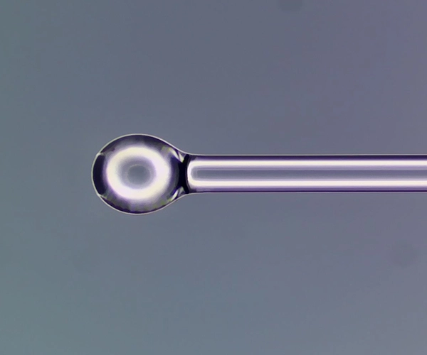 lente sferica per fibra ottica