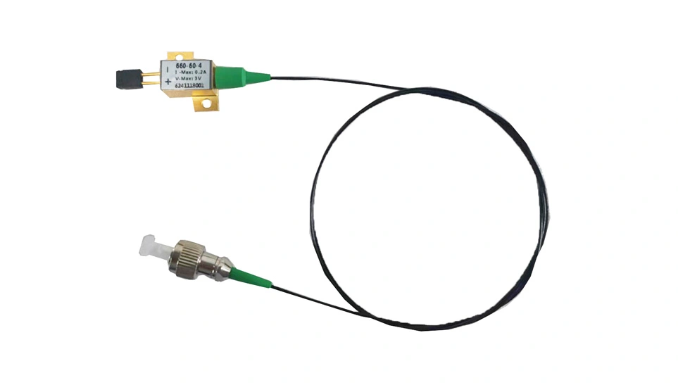 Diodo laser a fibra accoppiata SM 655nm 60mW